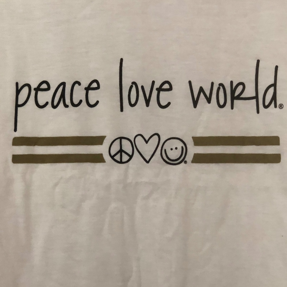 Peace Love World Kenny Dropped Shoulder Top - Picture 4 of 7